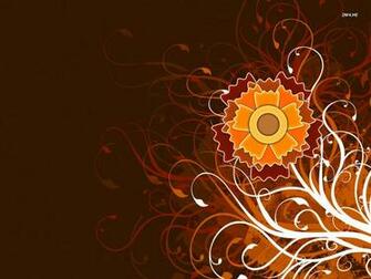 Autumn Flower Wallpaper Digital Art