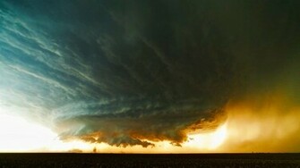 Tornado Sunset Wallpaper
