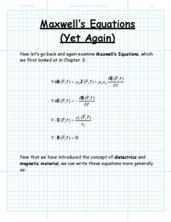 Maxwell Equations Sketch
