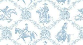 Horse Toile Wallpaper