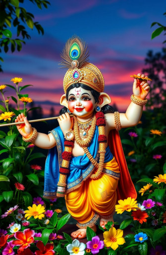 Natkhat Krishna HD Wallpaper