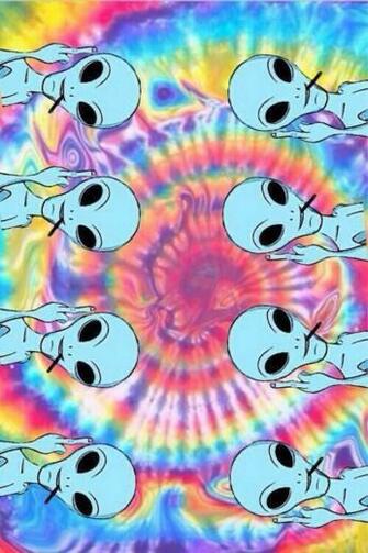Alien Hippie iPhone WallpaperiPhone Wallpaper Trippy Stuff Aliens