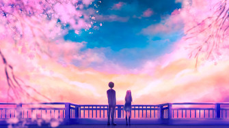 You Are My Cherry Blossom Wallpaper HD Anime 4k