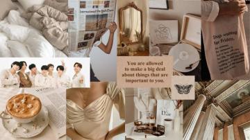 Aesthetic Desktop Brown Wallpaper Bts Laptop