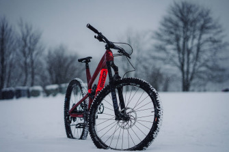 Mountain Bike In Winter Tptrrycq8g375u04 Wallpaper