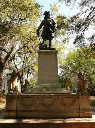 General Oglethorpe Chippewa Square In Savannah Ga Usa This Monument