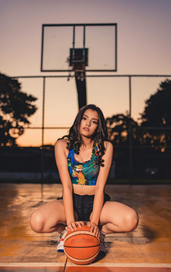 Wallpaper Basketball Girl Model Brunette