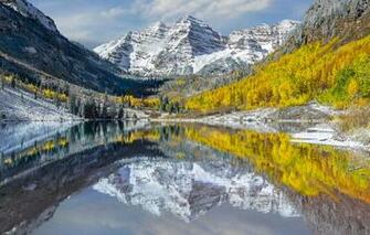 Wallpaper Usa Colorado Elk Mountains Peaks Maroon Bells