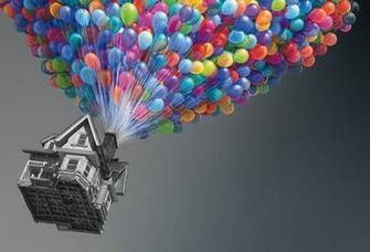 Wallpaper Up House Fly Movie Funny Balloons Disney Desktop