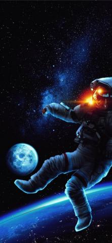 Astronaut Space Mobile HD iPhone Wallpaper