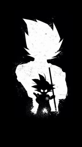 Goku Dark Black Minimal 4k Ultra HD Mobile Wallpaper