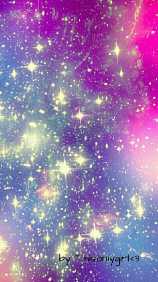 Purple Sparkle Galaxy Wallpaper I Created For The App Cocoppa
