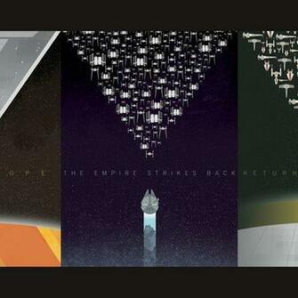 Star Wars Original Sequel Trilogy Posters Wallpaper