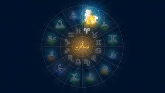 Aries Zodiac Simbol Wallpaper Desktop