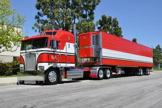 Cab Over Engine Big Rig Truck Wheeler A Photo On