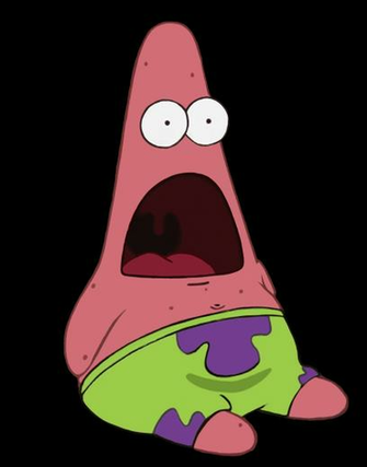 Patrick Star Surprised No Background