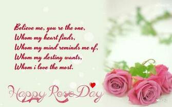 Happy Rose Day Greetings HD Wallpaper For Desktop