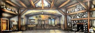 317d Cottage Interior Theatrical Backdrop Rentals By Kenmark