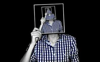 Men Plaid Shirt Photo Optical Illusion HD Wallpaper