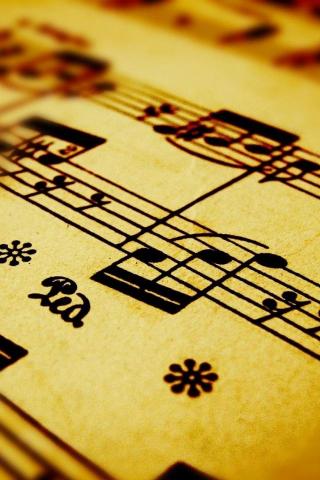 Music Sheet Phone Wallpaper