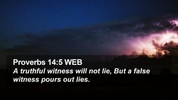 Proverbs Web Desktop Wallpaper A Truthful Witness Will Not