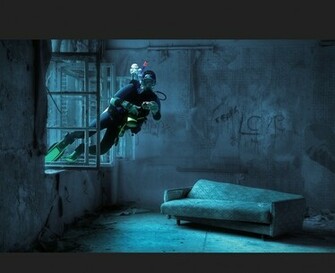 Scuba Diving Wallpaper House Underwater None