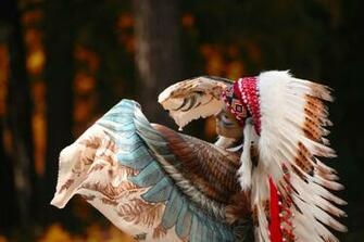Wallpaper Native American Feathers Women Wallpapermaiden