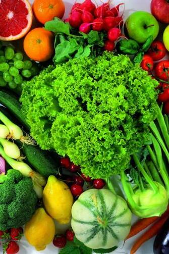 Fruit And Vegetable Mix Desktop Wallpaper