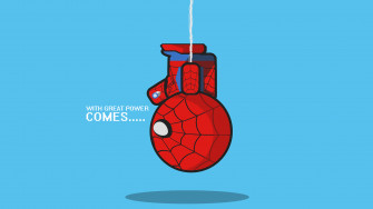 Spiderman Hanging Upside Down Wallpaper HD Superheroes