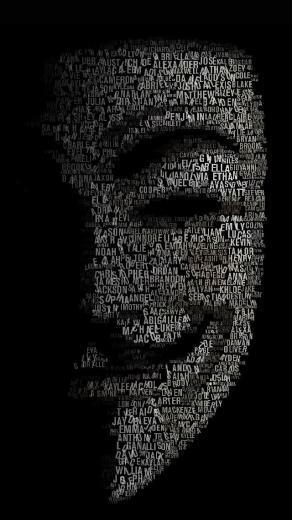 Anonymous iPhone Wallpaper
