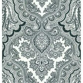 Black And White Paisley Wallpaper