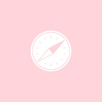 Safari App Icon Design Pink Wallpaper iPhone