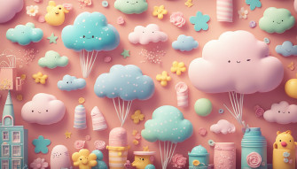 Cute Girly Cartoon Wallpaper
