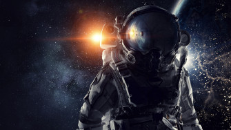 Astronaut Outer Space Sun Planet 4k Wallpaper