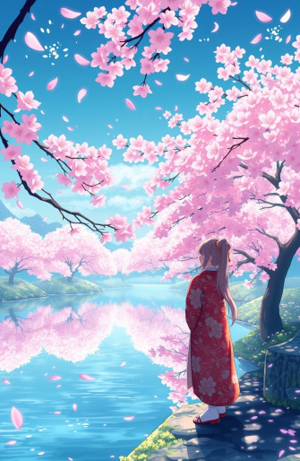 Anime Cherry Blossom Wallpaper