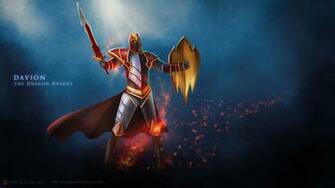 Wallpaper Davion The Dragon Knight Dota Art