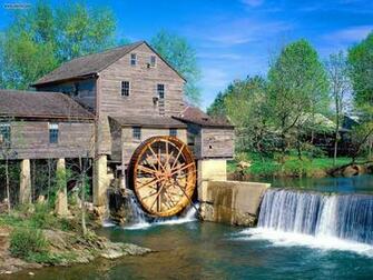Places Old Mill Pigeon Forge Tennessee Desktop Wallpaper Nr
