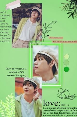 Green Aesthetic Wallpaper Of V