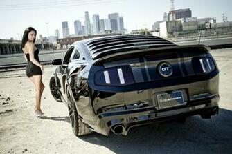 Ford Mustang Girls With Cars Wallp Wallpaper