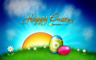 Happy Easter Pink Background Wallpaper