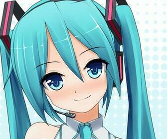 Cute Smile Hatsune Miku For Computer Wallpaper Size