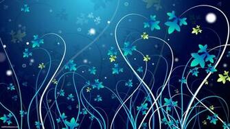 Blue Flowers Wallpaper Wide HD