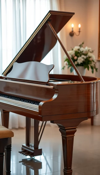 Baby Grand Piano Wallpaper