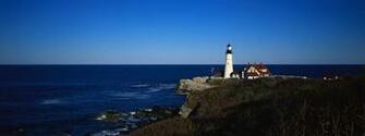 Lighthouse Near The Ocean Desktop Wallpaper HD Or
