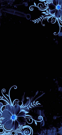 Blue Floral Wallpaper
