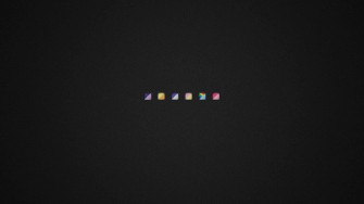 Minimalist Aesthetic Desktop Gradient Icons Wallpaper