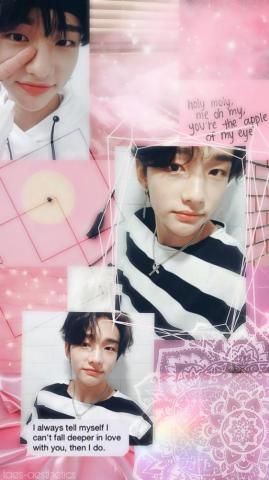 Kpop Lockscreens Hyunjin Soft Pink Requested By Anon I