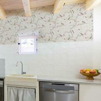 Birds And Branches Shabby Chic Wallpaper Dove The Guru