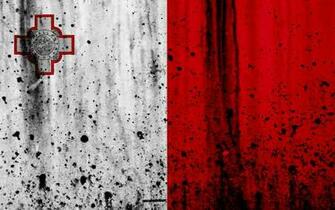 Wallpaper Maltese Flag 4k Grunge Of Malta