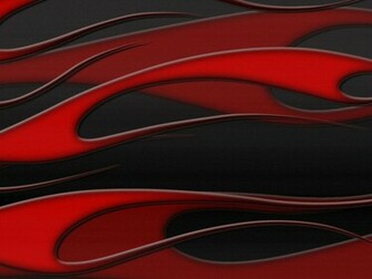 Flames Red On Black Metallic By Jbensch